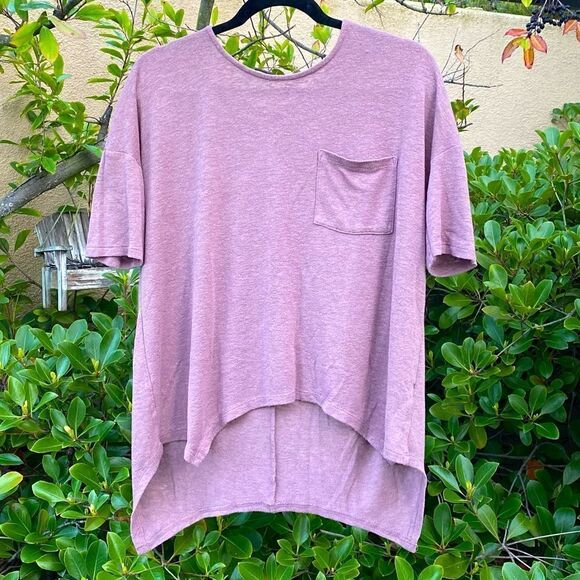 Mudd Dusty Rose Short Sleeve Tee/Top Size Large EUC! - Picture 1 of 5